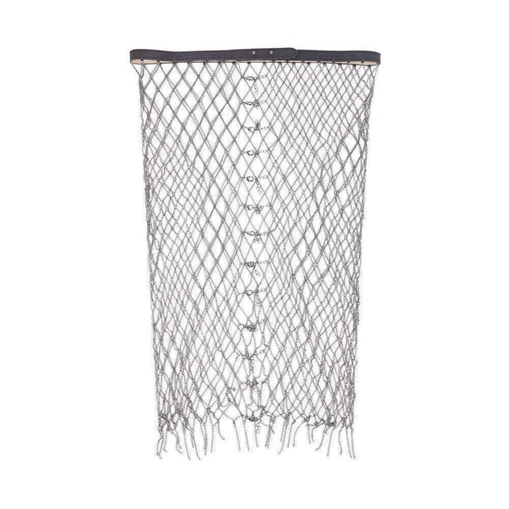 Metallic Belted Chain Skirt