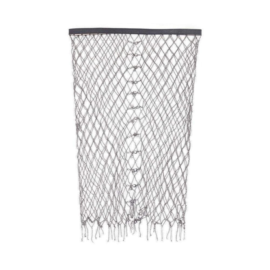 BCBGMAXAZRIA-Metallic Belted Chain Skirt - Runway Catalog