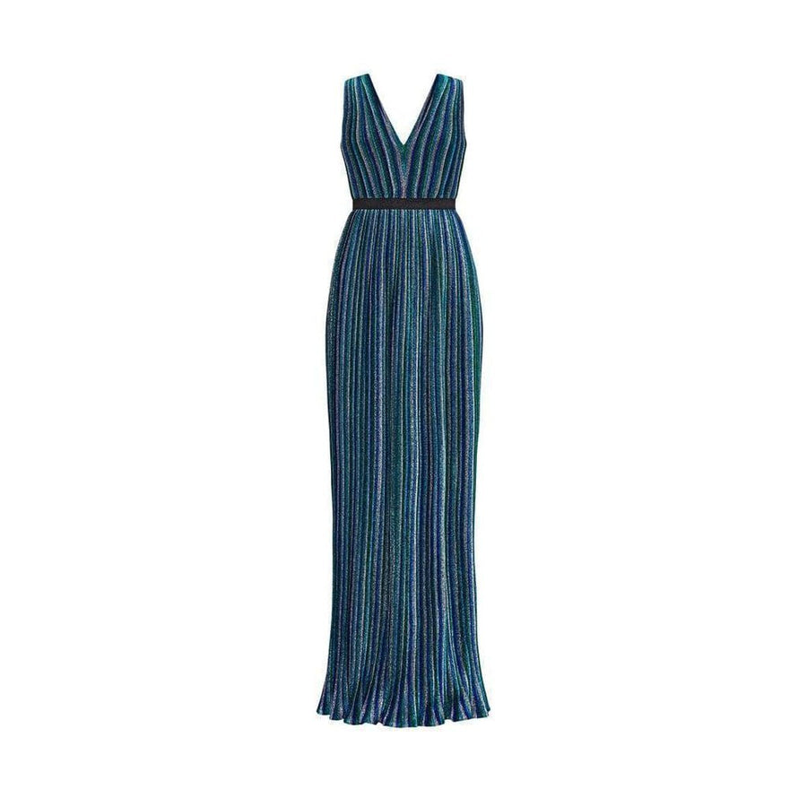 BCBGMAXAZRIA-Metallic Pleated Gown - Runway Catalog