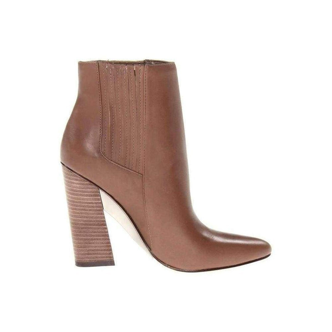 BCBGMAXAZRIA-Metild Beige Leather High Heel Bootie - Runway Catalog