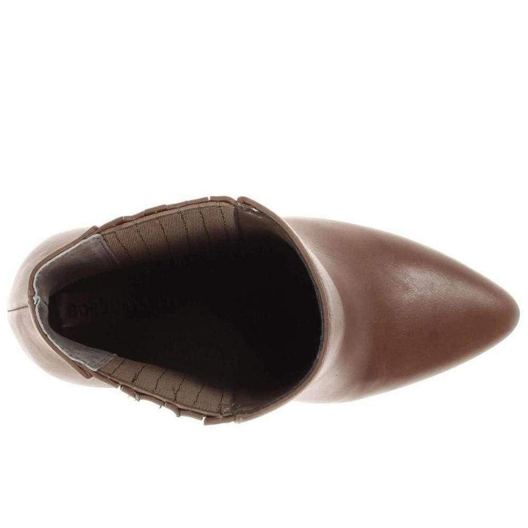 Metild Beige Leather High Heel Bootie