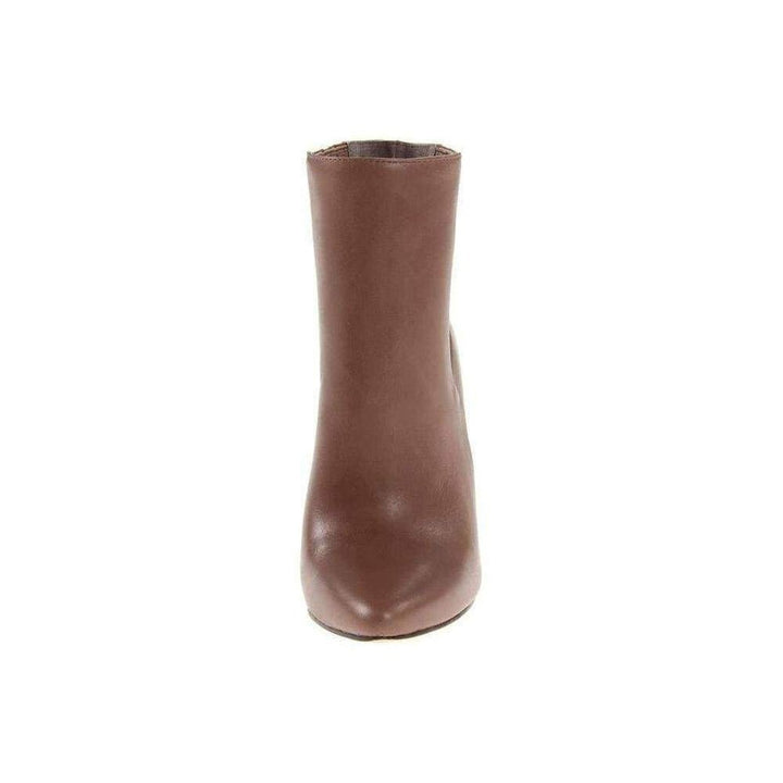 Metild Beige Leather High Heel Bootie