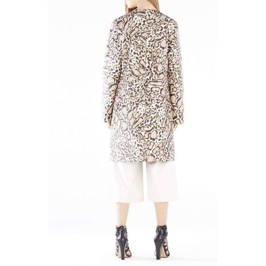 Mickie Ocelot Print Faux-Fur Coat