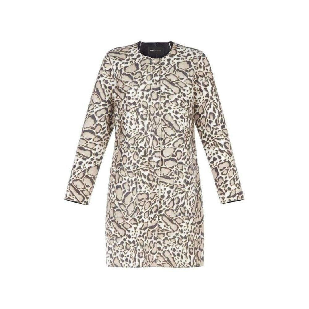 BCBGMAXAZRIA-Mickie Ocelot Print Faux-Fur Coat GPQ8C750-2Q7 - Runway Catalog