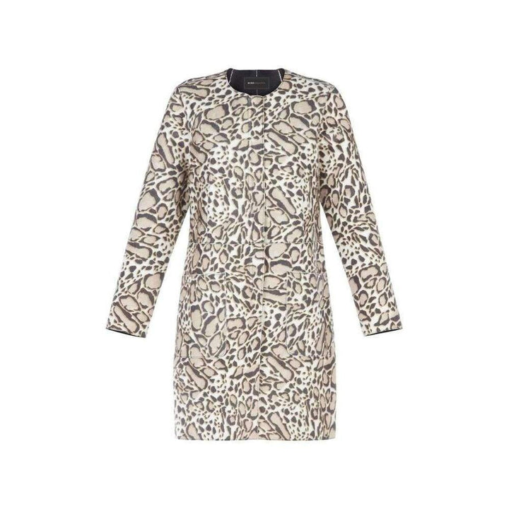 BCBGMAXAZRIA-Mickie Ocelot Print Faux-Fur Coat GPQ8C750-2Q7 - Runway Catalog