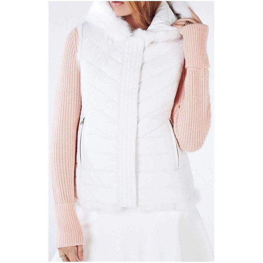 BCBGMAXAZRIA-Mimi Reversible Fur Vest - Runway Catalog
