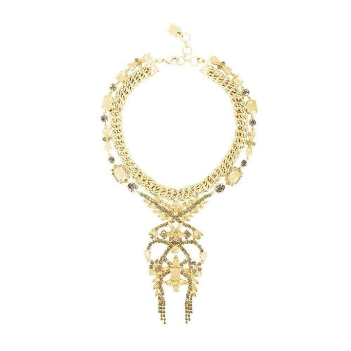 BCBGMAXAZRIA-Mixed Stone Statement Necklace - Runway Catalog