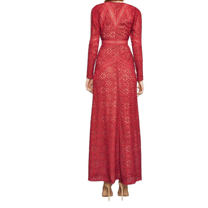 Mosaic Lace Maxi Dress