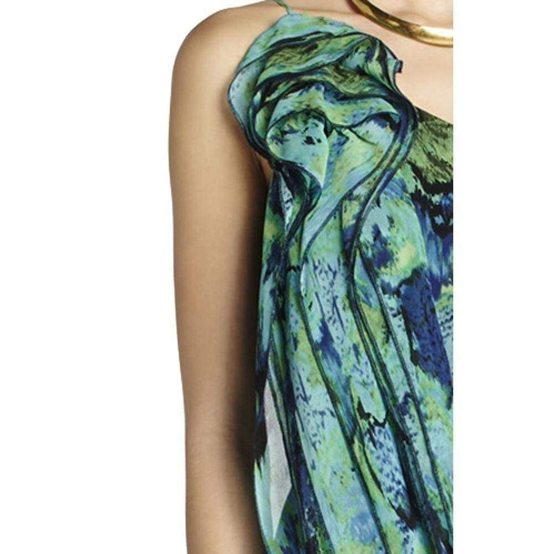 Nalda One-Shoulder Long Ruffle Dress