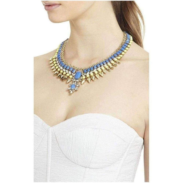 Natural Stone Spike Necklace