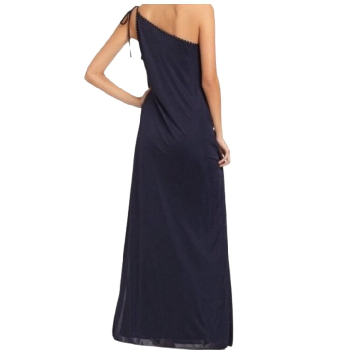 Navy One Shoulder Dress