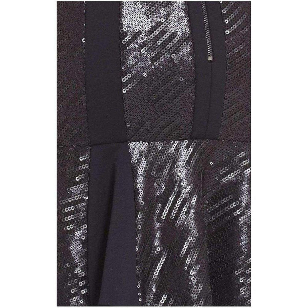 Noelle Fitted Sequin Flounce Dress