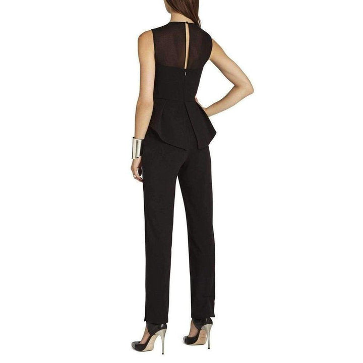 Oliana Black Bustier Pantsuit