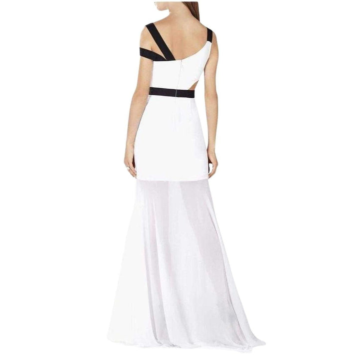 One Shoulder Cutout Waist Gown