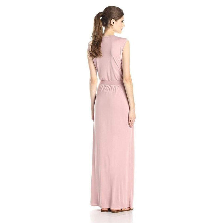 Pink Mylie Front Slit Long Dress
