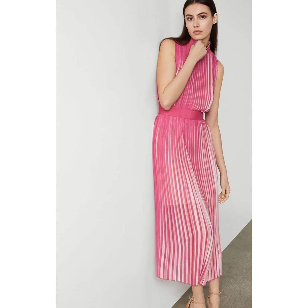 Pleated Midi Dress