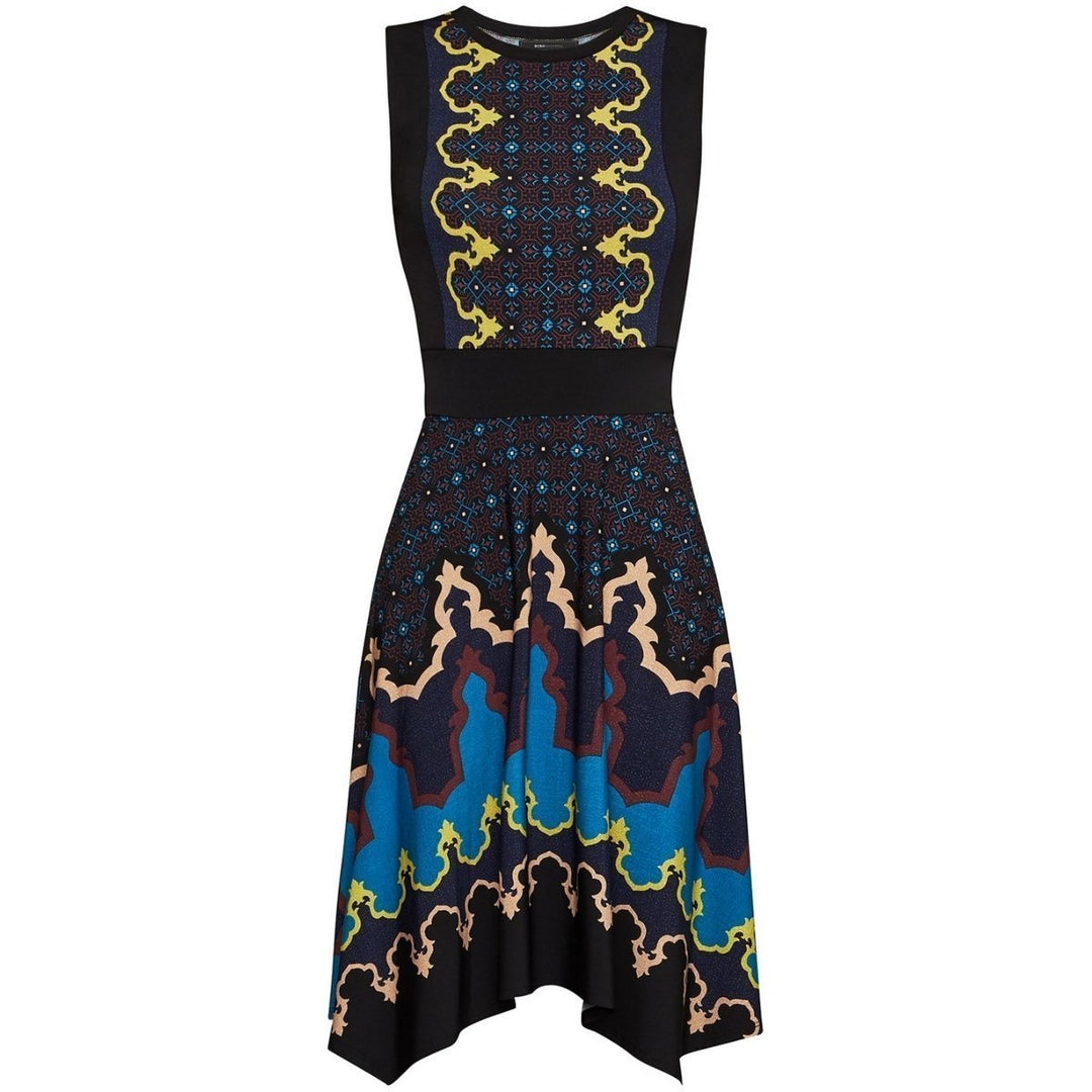BCBGMAXAZRIA-Printed Fit & Flare Dress - Runway Catalog