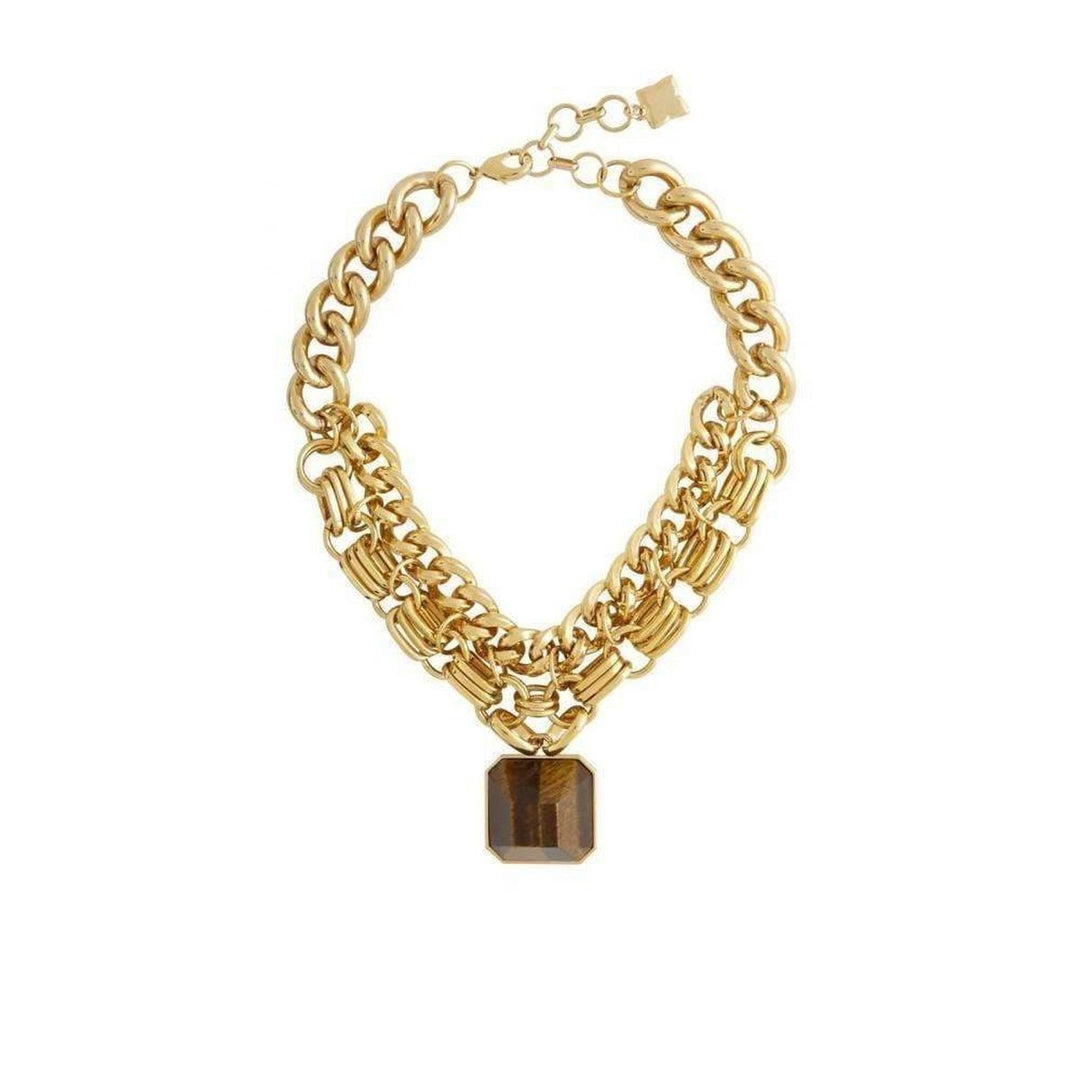 BCBGMAXAZRIA-Pyramid Stone Pendant Necklace - Runway Catalog