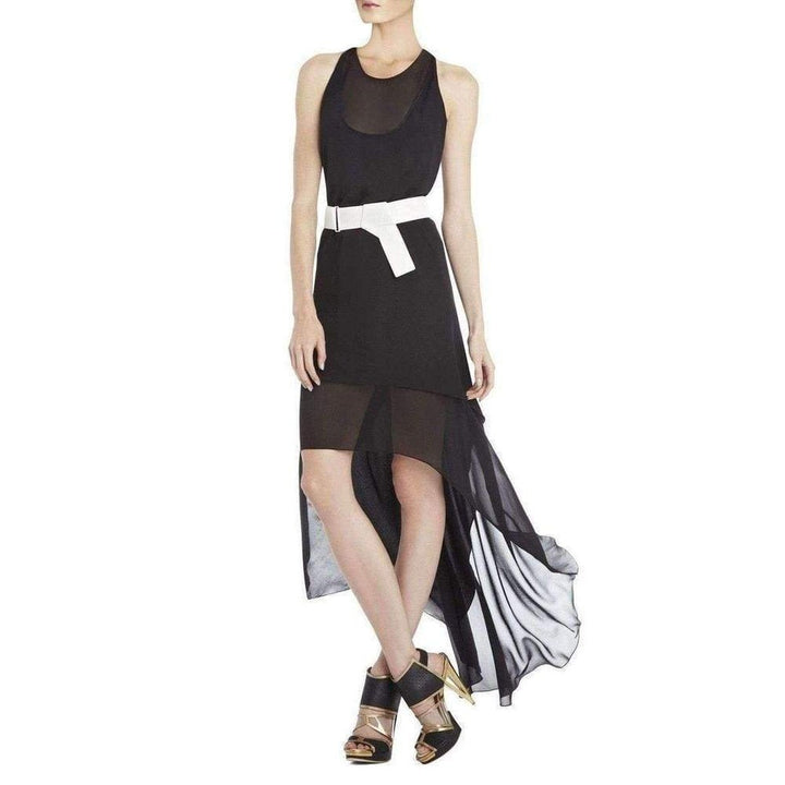 BCBGMAXAZRIA-Rasha Black Halter Dress - Runway Catalog