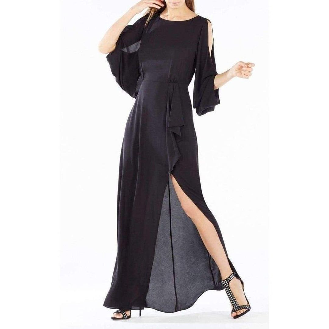 Rayah Sequin Embroidered Draped Gown