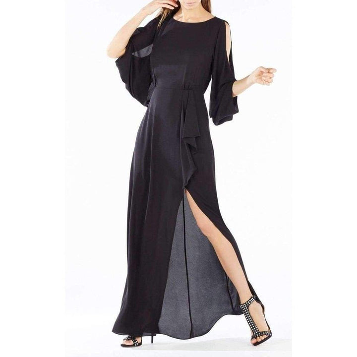 Rayah Sequin Embroidered Draped Gown