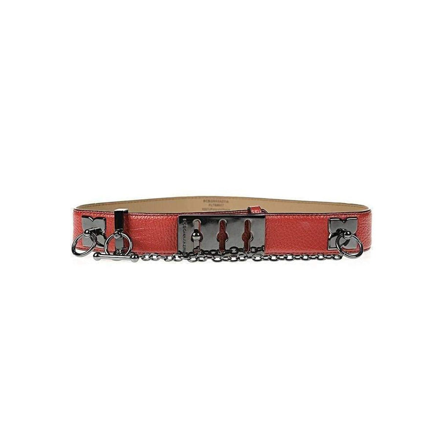 BCBGMAXAZRIA-Red Toggle Waist Belt - Runway Catalog