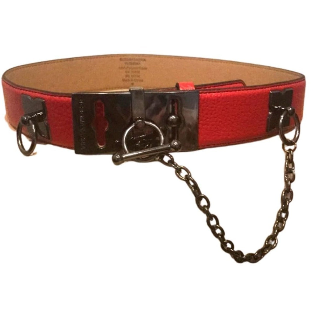 Red Toggle Waist Belt