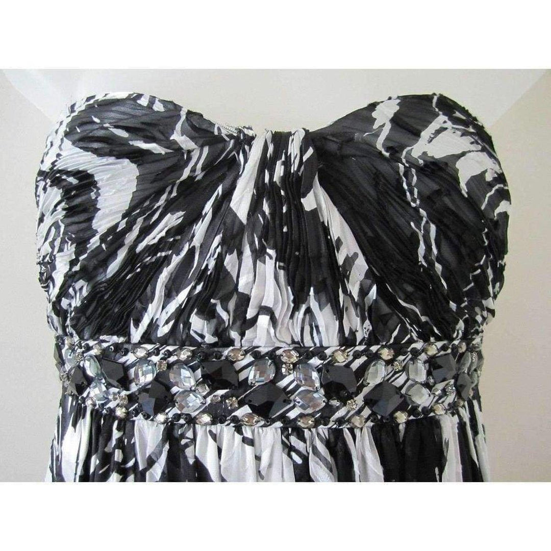 Rhinestone Embellished Full Length Gown
