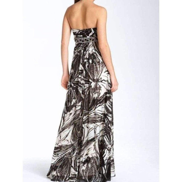Rhinestone Embellished Full Length Gown