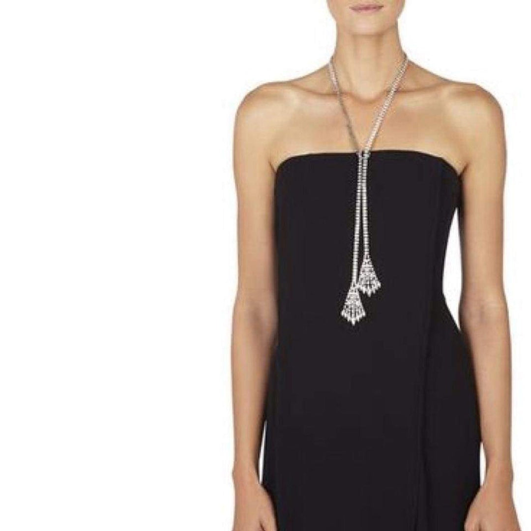 Rhinestone Lariat Necklace