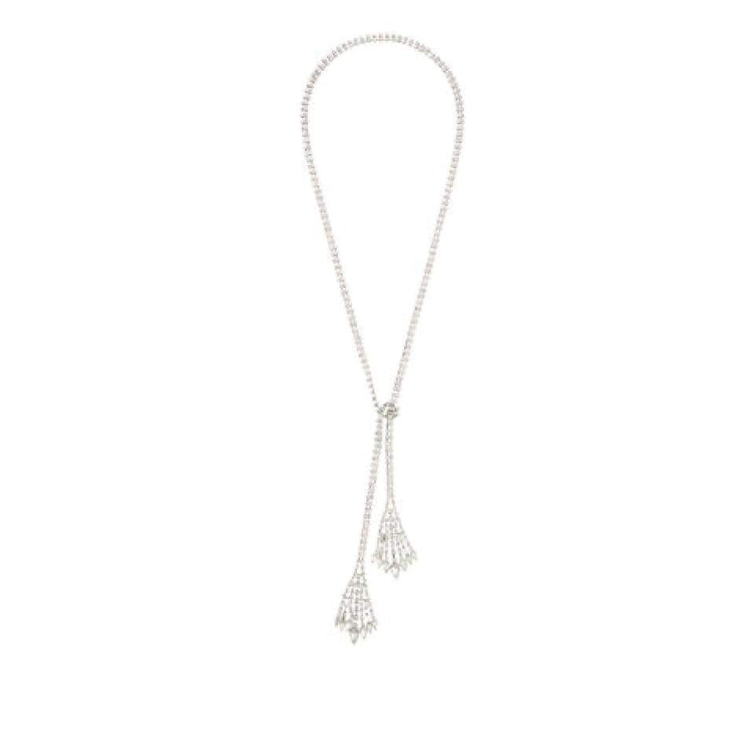 Rhinestone Lariat Necklace