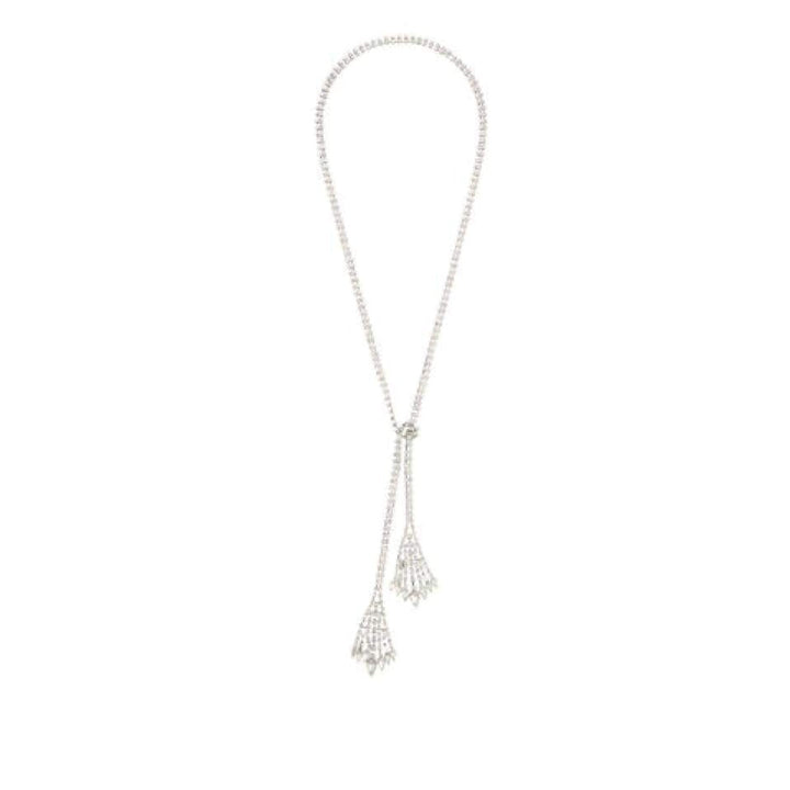 Rhinestone Lariat Necklace