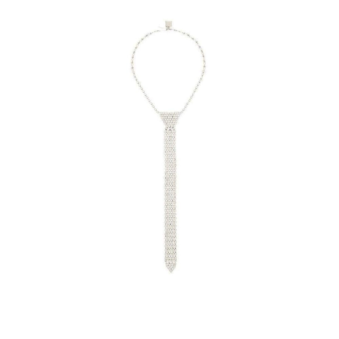 Rhinestone Tie Necklace