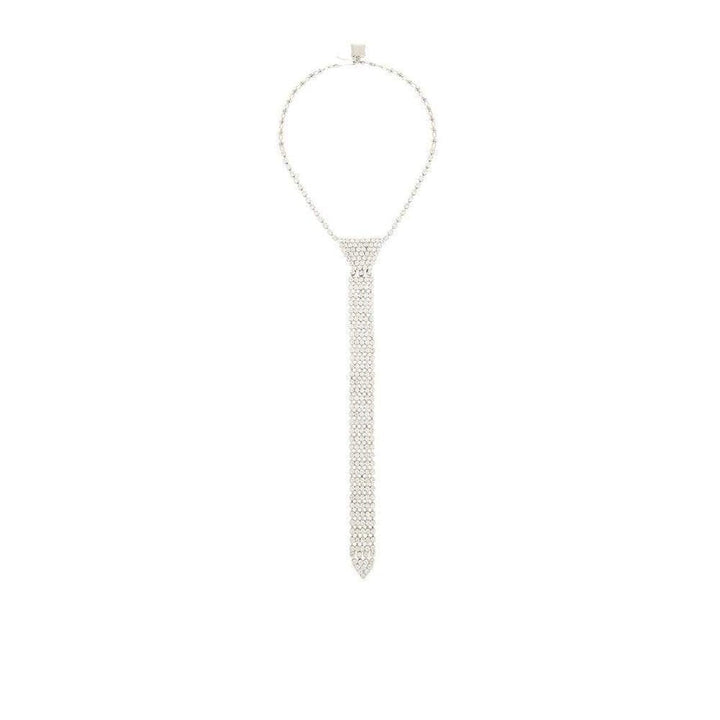Rhinestone Tie Necklace