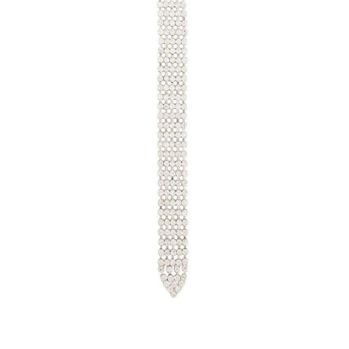 Rhinestone Tie Necklace
