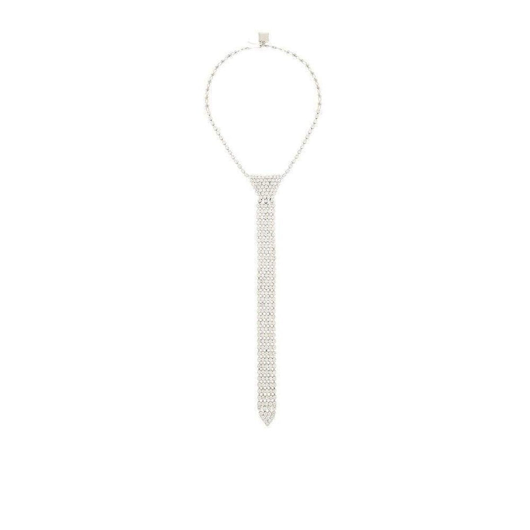 Rhinestone Tie Necklace