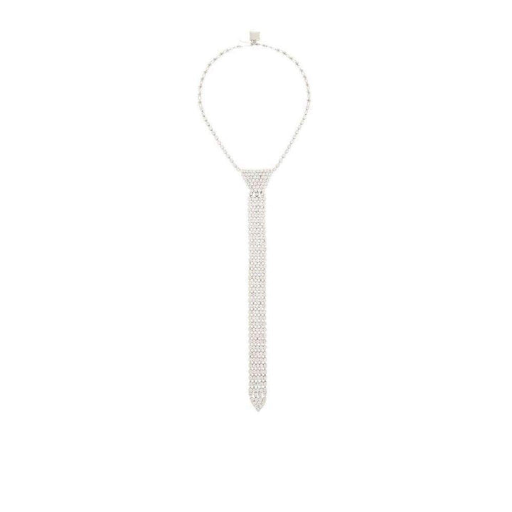 Rhinestone Tie Necklace