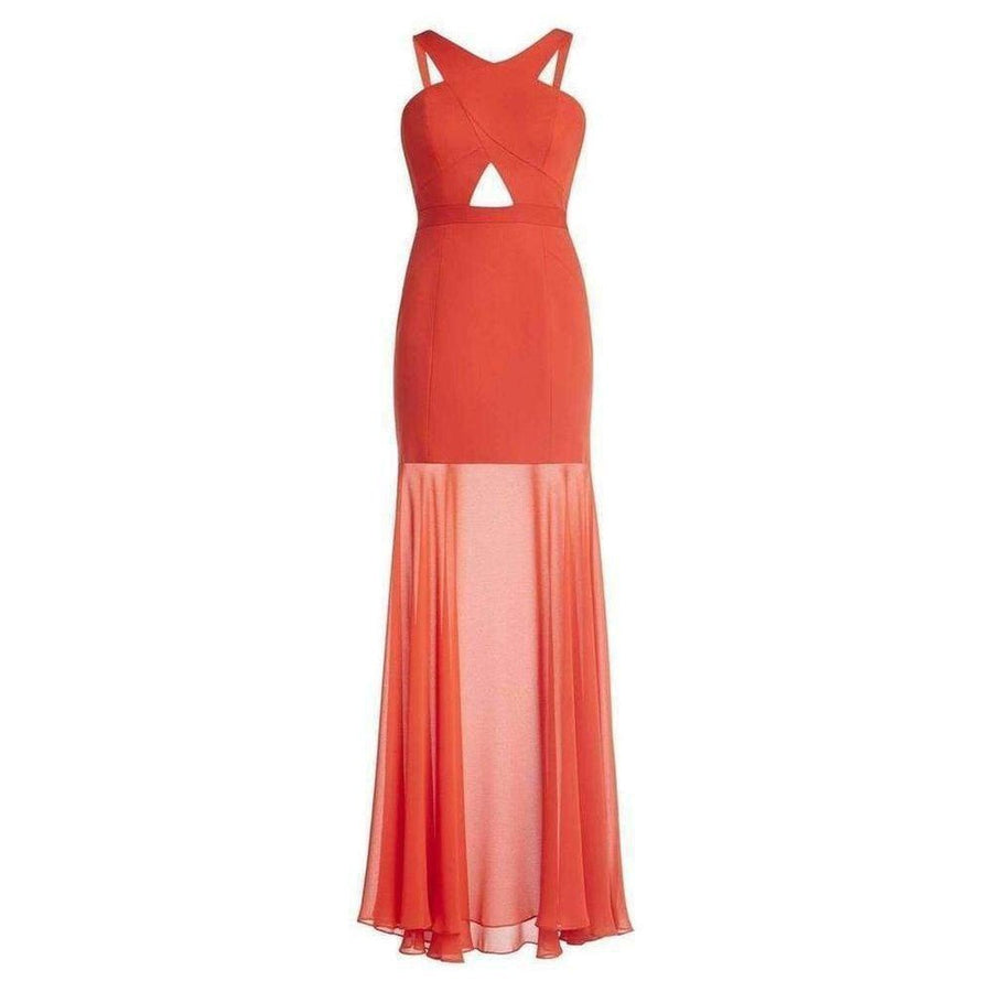 BCBGMAXAZRIA-Ria Criss-Cross Front Gown - Runway Catalog