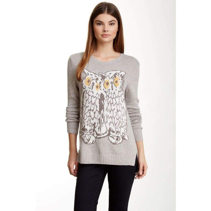 BCBGMAXAZRIA-Rooney Graphic Long Sleeve Sweater - Runway Catalog