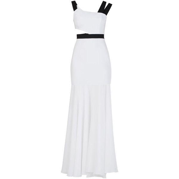 One Shoulder Cutout Waist Gown