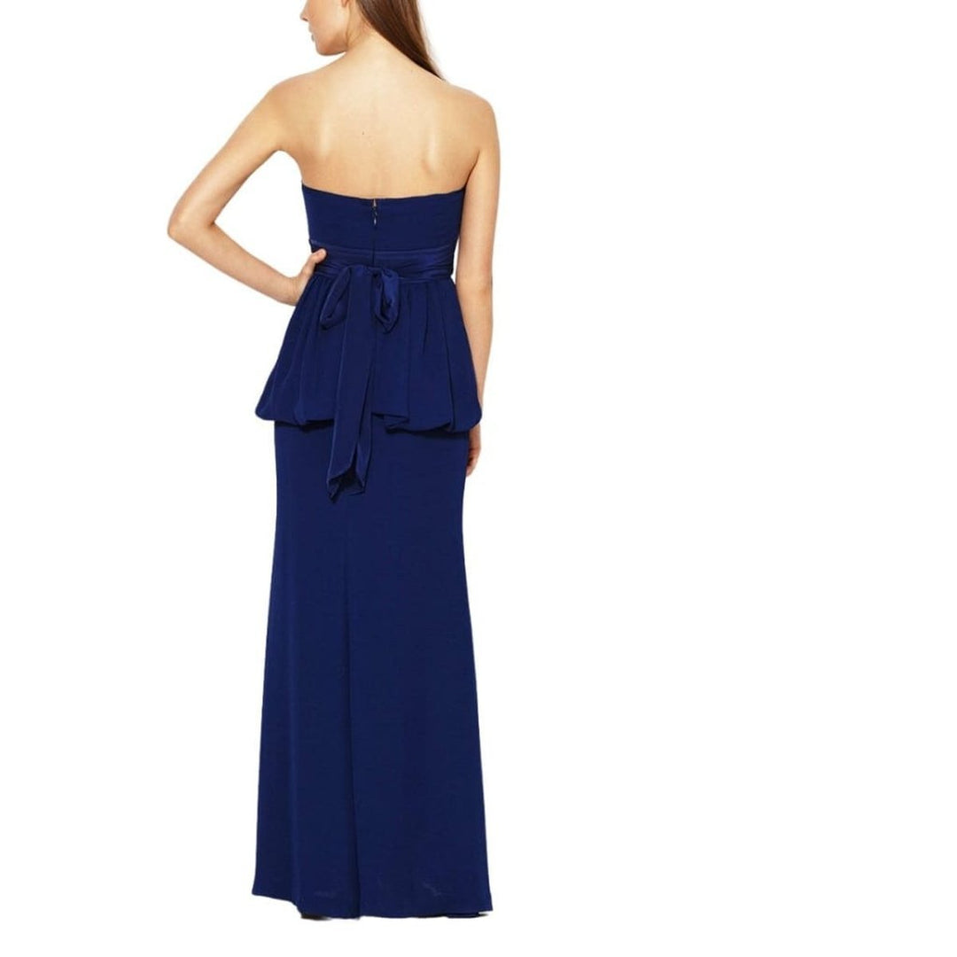 Ruella Strapless Peplum Gown