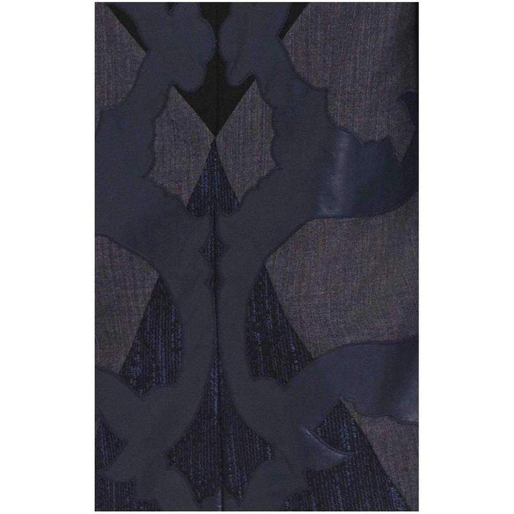 Runway Blue Faux Leather Patch Luella Tunic Dress