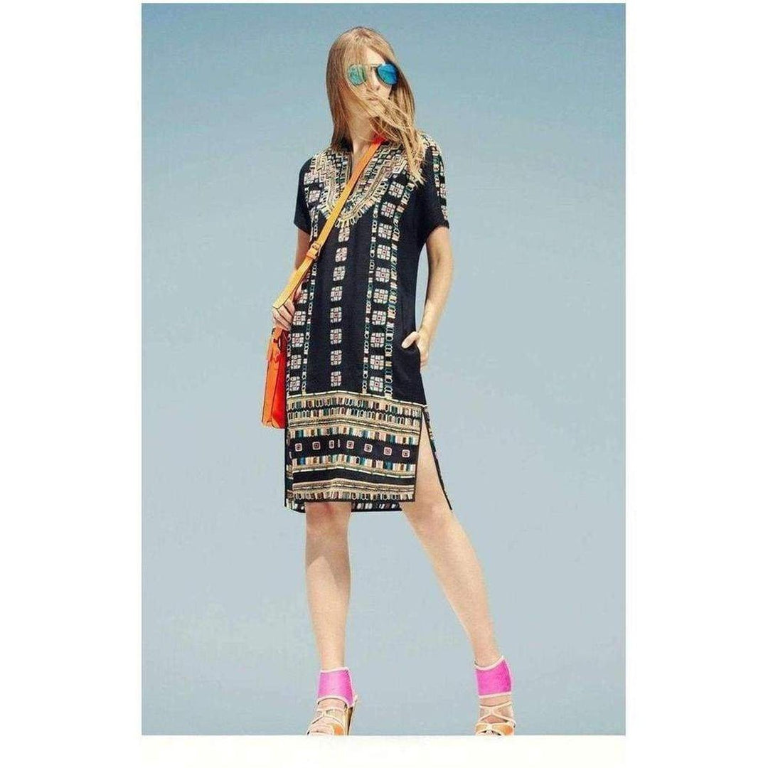 BCBGMAXAZRIA-Runway Embroidered Aliss Shirt Dress - Runway Catalog