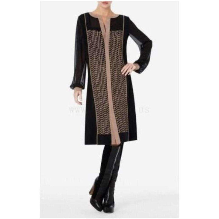 BCBGMAXAZRIA-Runway Gretchen Printed Center Panel Dress - Runway Catalog