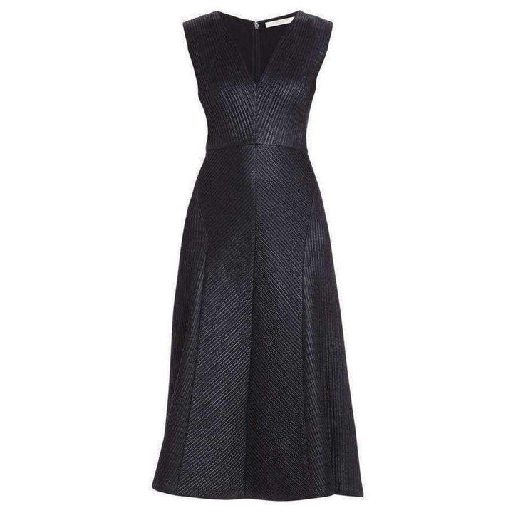 BCBGMAXAZRIA-Runway Jacelyn Black V-Neck Dress - Runway Catalog