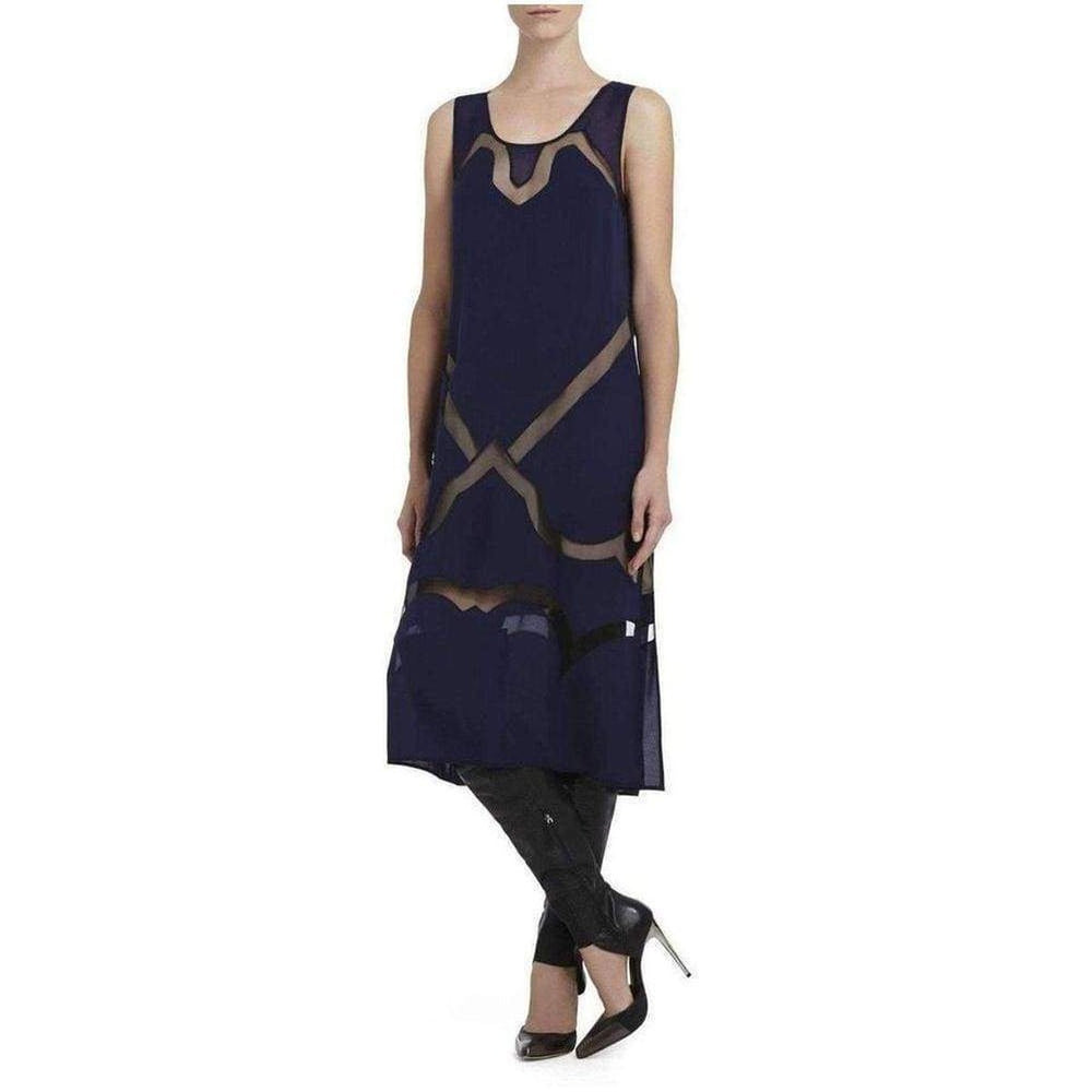 BCBGMAXAZRIA-Runway 'The Magdalena' Silk Sheer Insert Dress PMX6Y861 - Runway Catalog