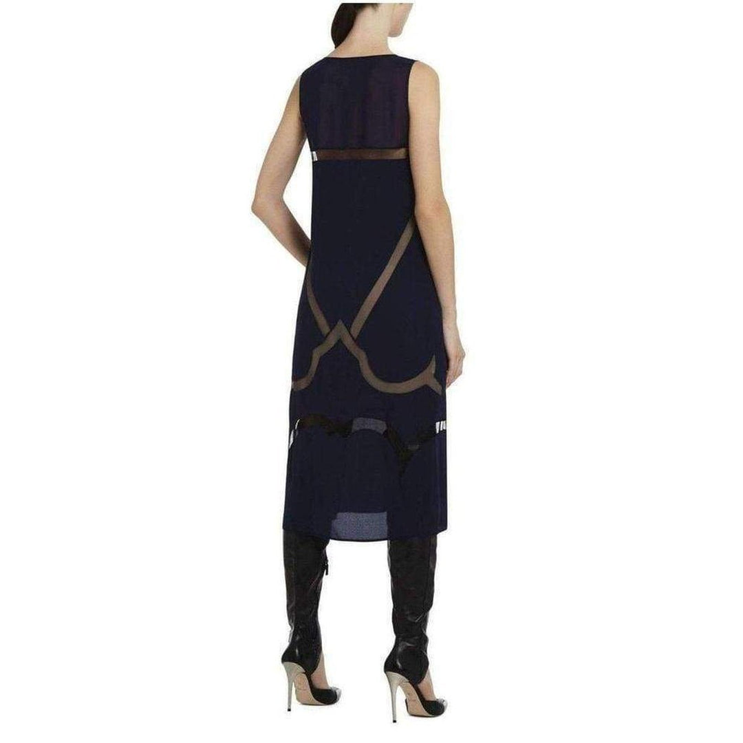 Magdalena Silk Sheer Insert Dress