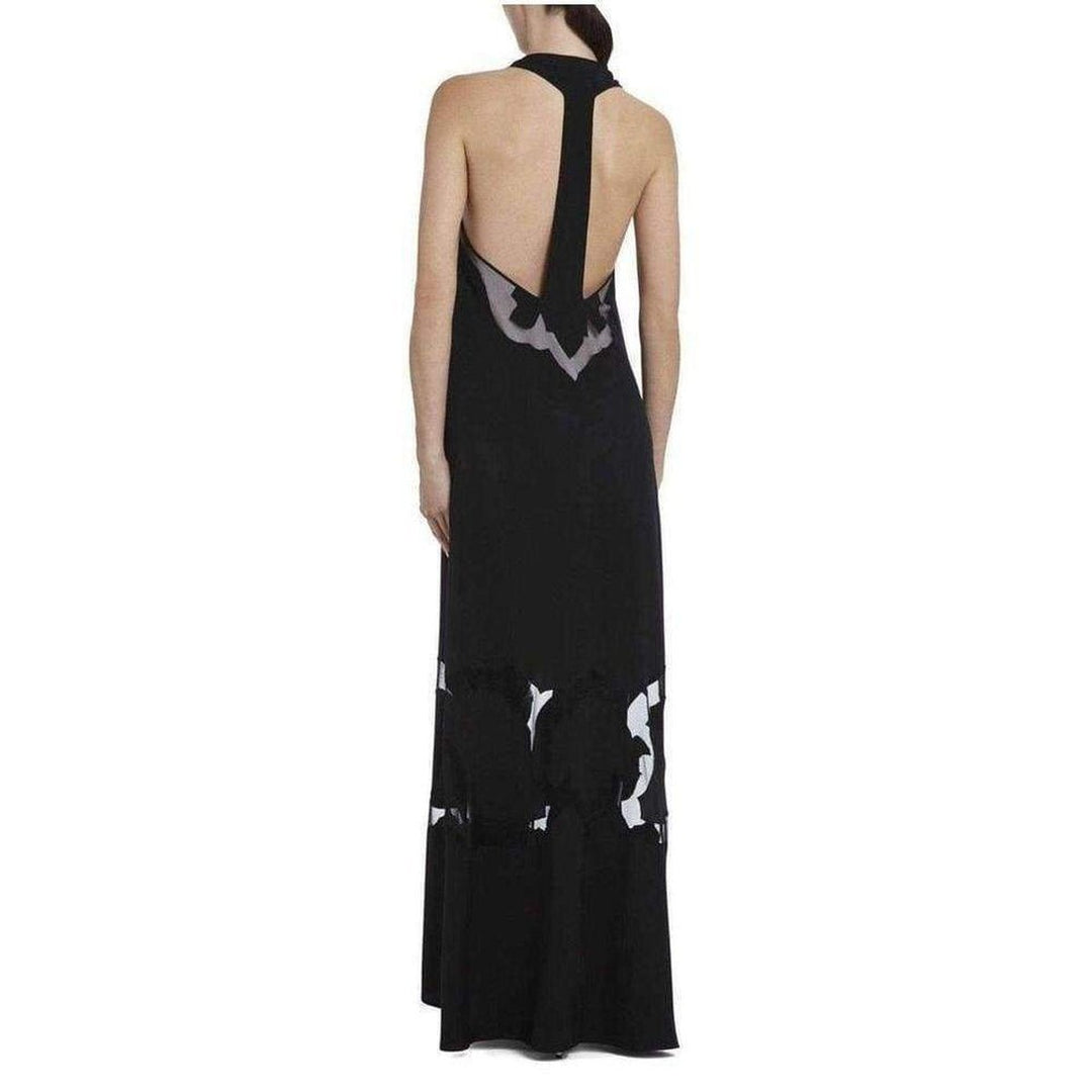 Perla Blocked Design Silk Dress