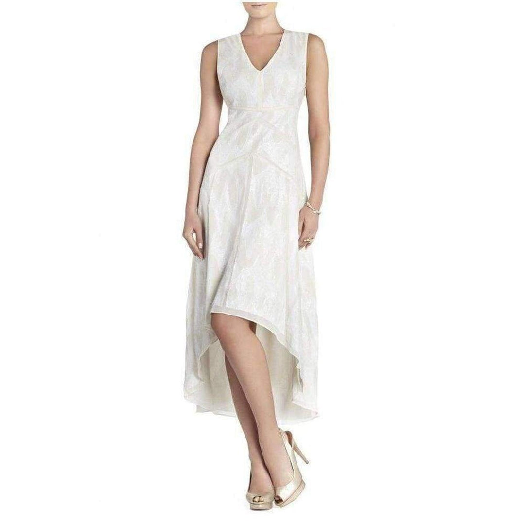 Salma All Over Sequin Deep V-neck Dress WJB6W112-1O6