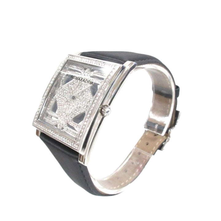 Satin Icon Flower Design Dial Watch